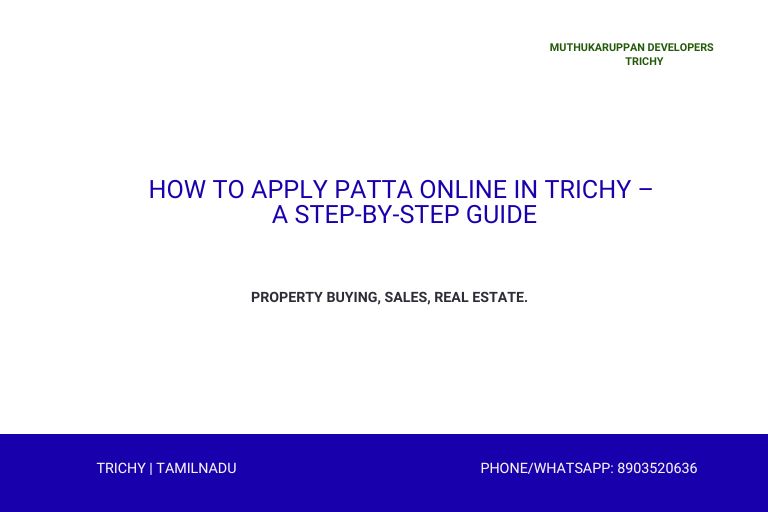 image in a text how to apply patta online in trichy
